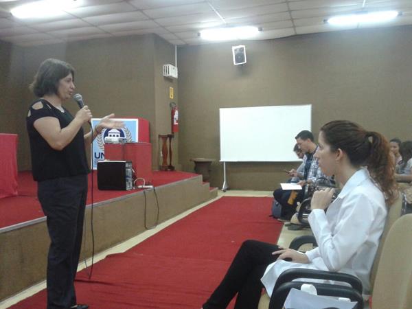 ABEn-DF na Semana Basileira de Enfermagem da Unieuro Asa Sul - 12/05 Manhã - Diretora Jacinta de Fátima